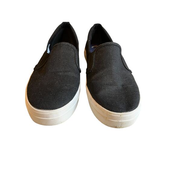 Sperry Low Top Slip on Sneakers Black Sparkle 6.5 - Picture 3 of 7